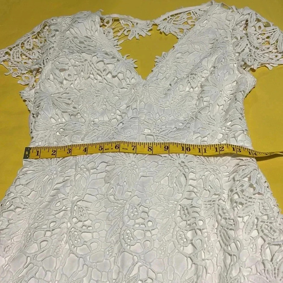 Entro white lace dress M - Picture 5 of 9